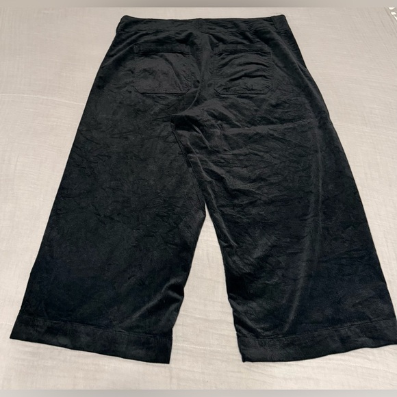 Maeve by Anthropologie Corduroy Crop Wide-leg Colette Pants Black Sz 20W - Picture 6 of 11